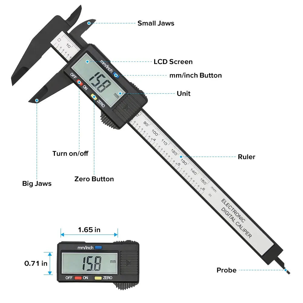 Calibrador Digital Vernier Pro 150mm – Alta Precisión