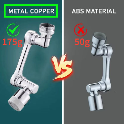 Cabezal Giratorio Metálico 1080° para Grifos de Cocina o Lavabo