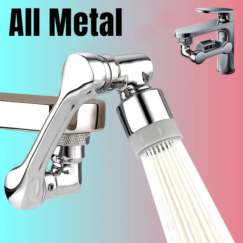 Cabezal Giratorio Metálico 1080° para Grifos de Cocina o Lavabo
